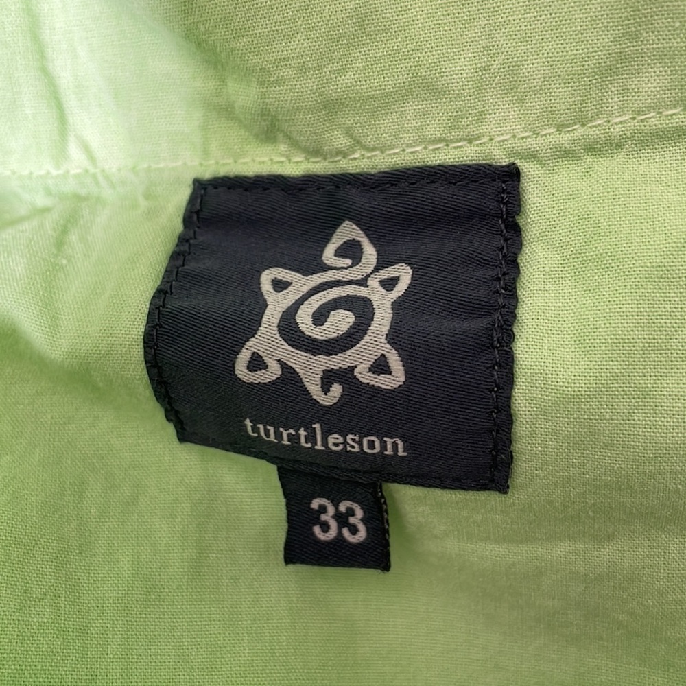 Turtleson Pima Cotton Highrise State Street Hybrid Lime Jeans. 33. NWT. - Picture 3 of 9